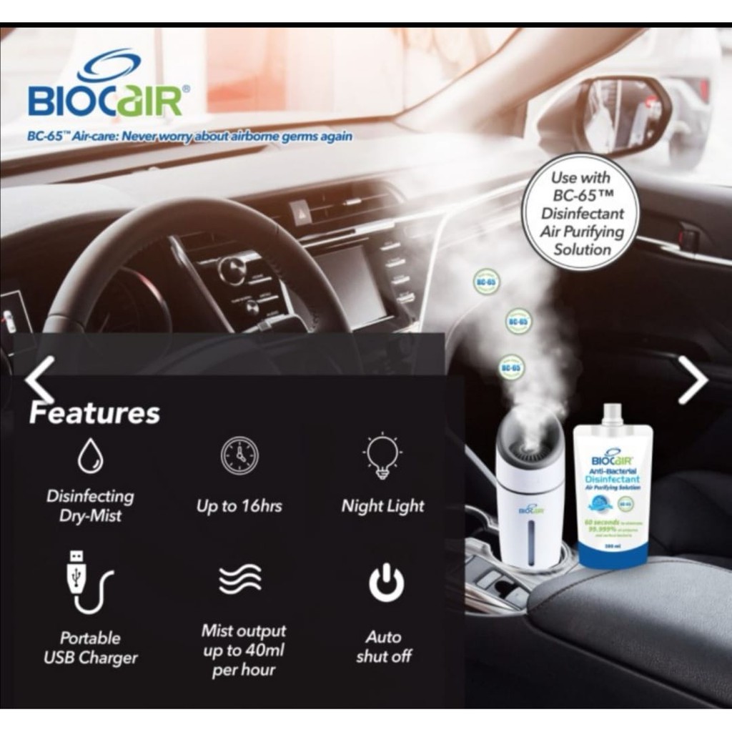 PROMO PAKET BioCair Ultimate Dry-Mist Automobile Disinfecting Machine