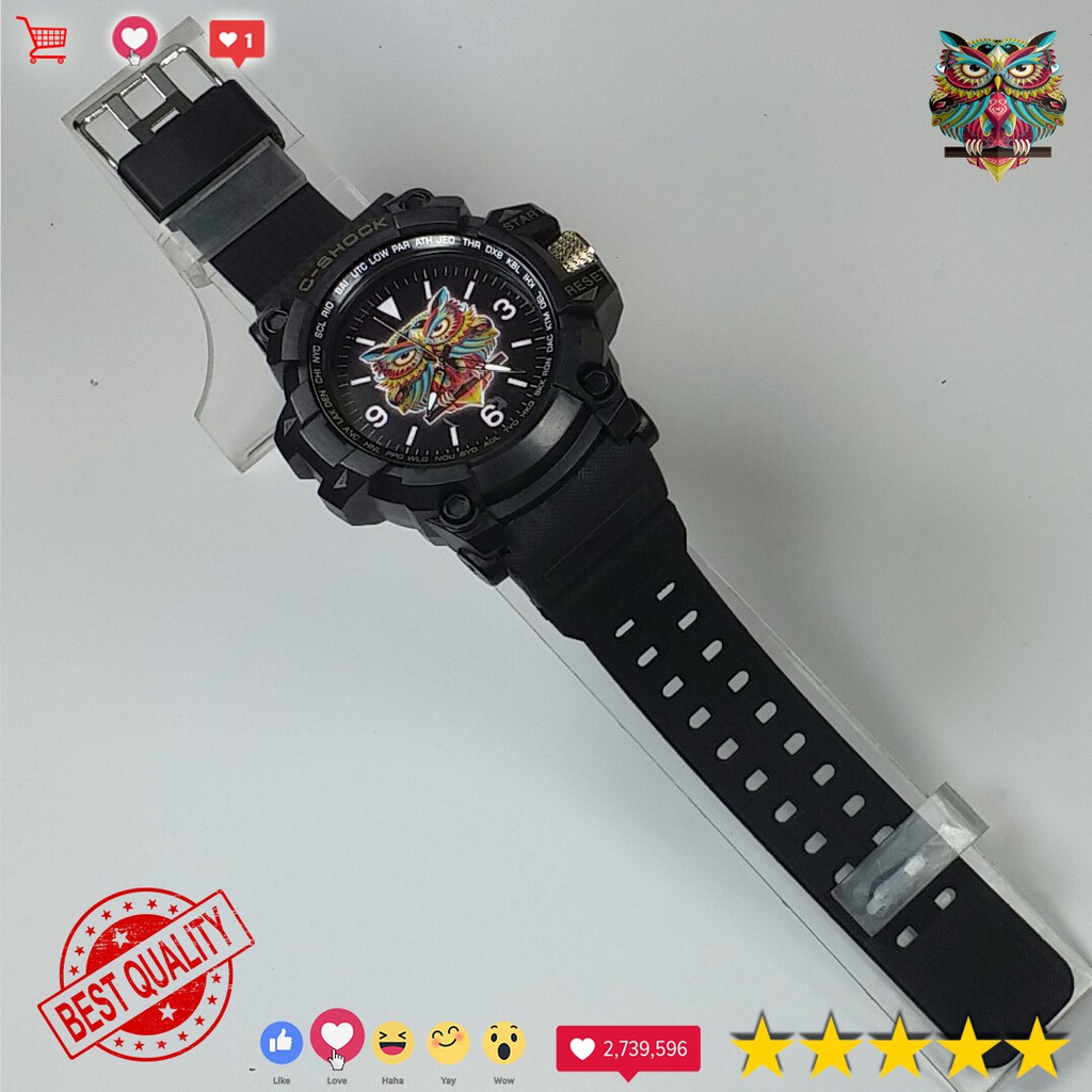 ( MANTUL ) JAM TANGAN MOTIF BURUNG HANTU