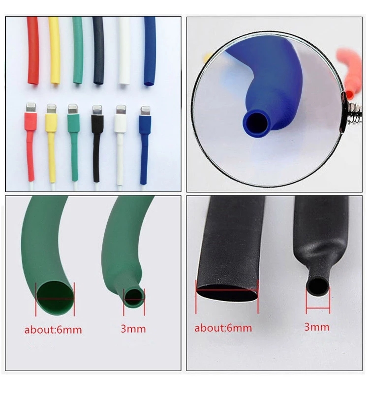 IPHONE Hot Sale/100cm Pelindung Kabel Heat Shrink Tube Organizer Penutup Manajemen Kabel Untuk Iphone5 5s 6 6s 7 7p 8 8p xs