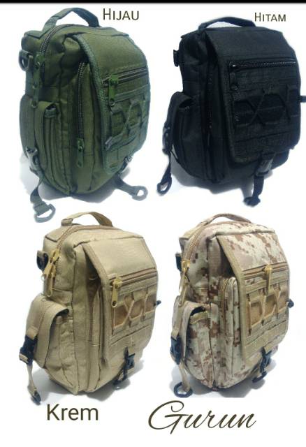 Tas selempang tactical sl773 - tas selempang army  sling bag - tas tactical outdoor militery premium