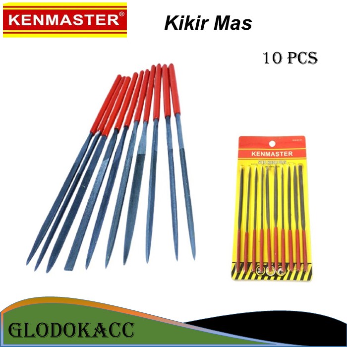 Kirie Mas 10pcs / Kenmaster Alat Steel Needle Files