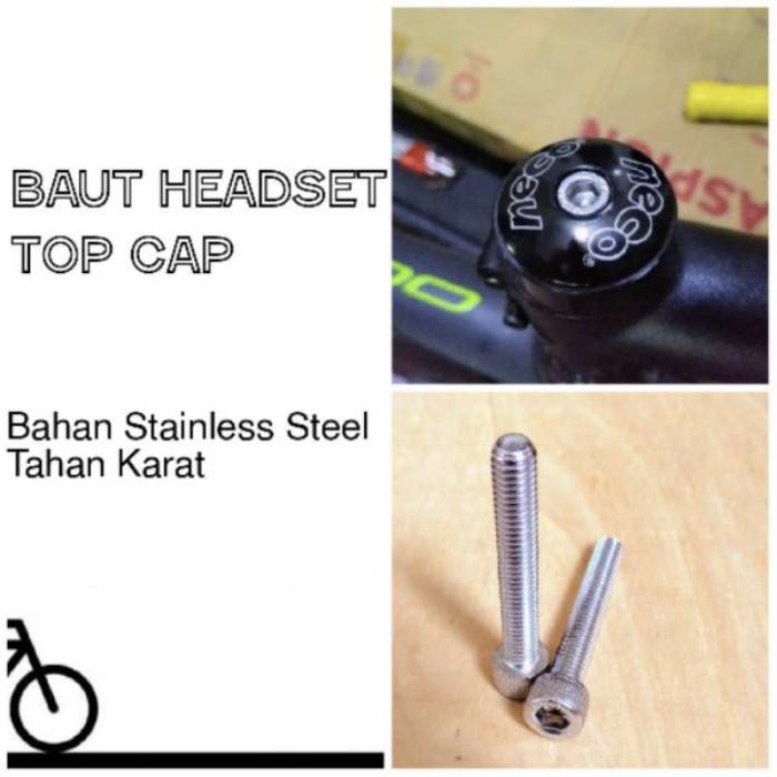 Baut Stem Bolt Top Cap Stainless stel kuat tahan karat