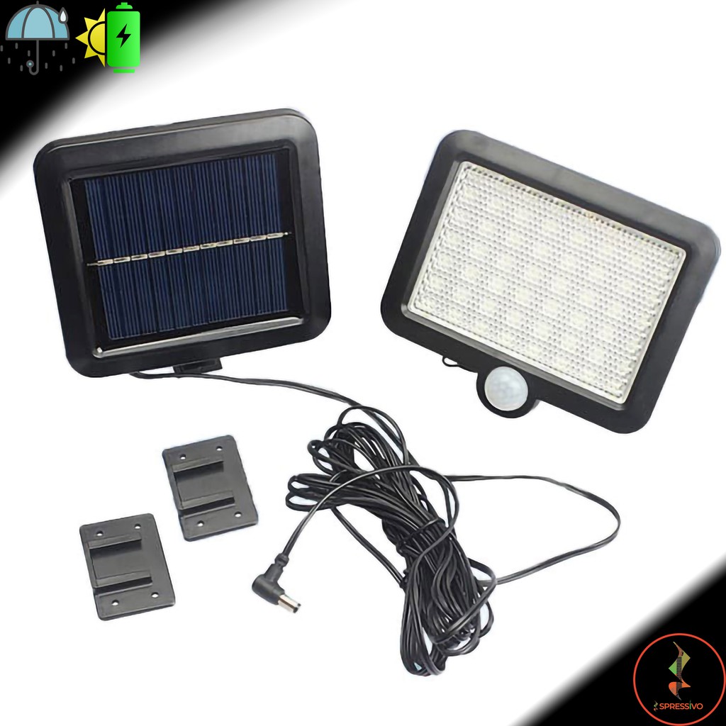 Lampu tenaga surya otomatis 56 LED dinding outdoor PIR 3 Mode