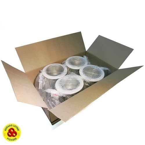 ECLAT DOWNLIGHT 3&quot; E27 PUTIH KAKI 2 KAP D/L LAMPU REFLEKTOR 3 INCH