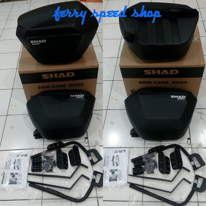 Aksesoris Motor Touring box shad sh23 side box shad sh23 side case