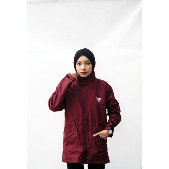 CUCI GUDANG,JAKET PARKA HIJAB WANITA SIZE L XL