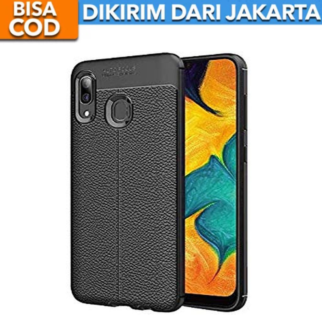 Case Auto Focus Samsung Galaxy A20 / A30 Leather Experience SoftCase Slim Ultimate / Casing Kulit