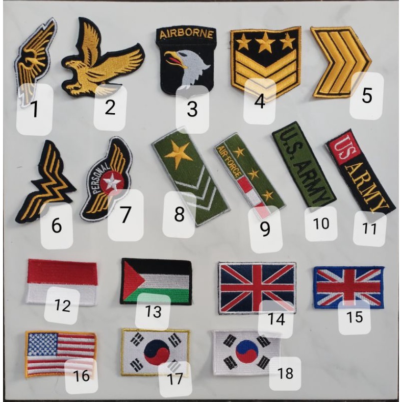 Aufnäher PATCH USA US United States Air Force Luftwaffe 5,8 cm 