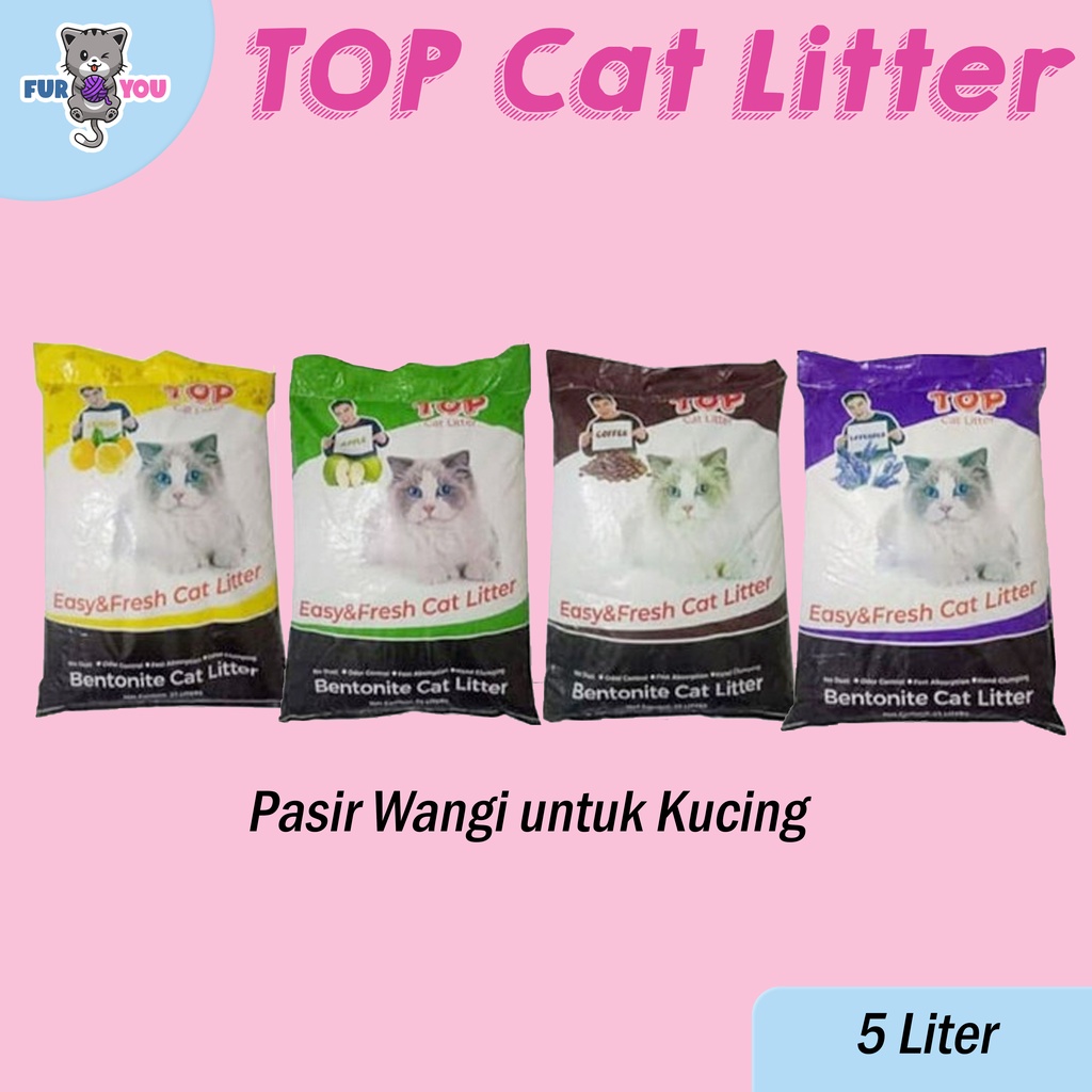 TOP Pasir Kucing Wangi 5 Liter pasir top