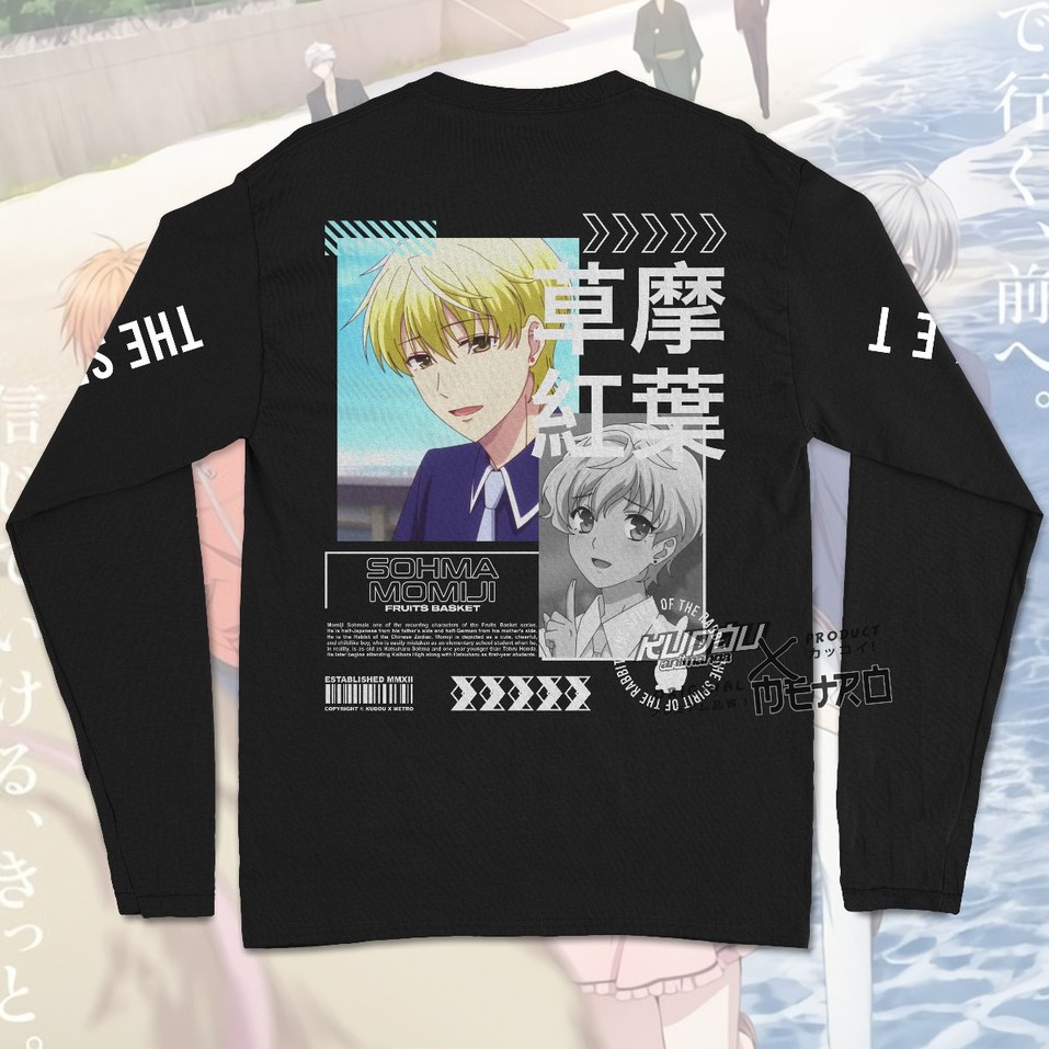 Longsleeve Sohma Momiji V2 Anime Fruits Basket Character Manga Cotton Cotton Combed 24s Premium