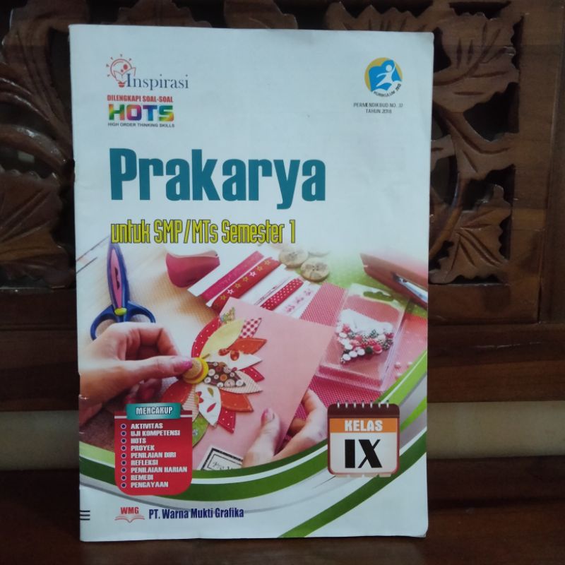 Jual Buku Bekas Prakarya Semester 1 SMP Kelas 9 | Shopee Indonesia