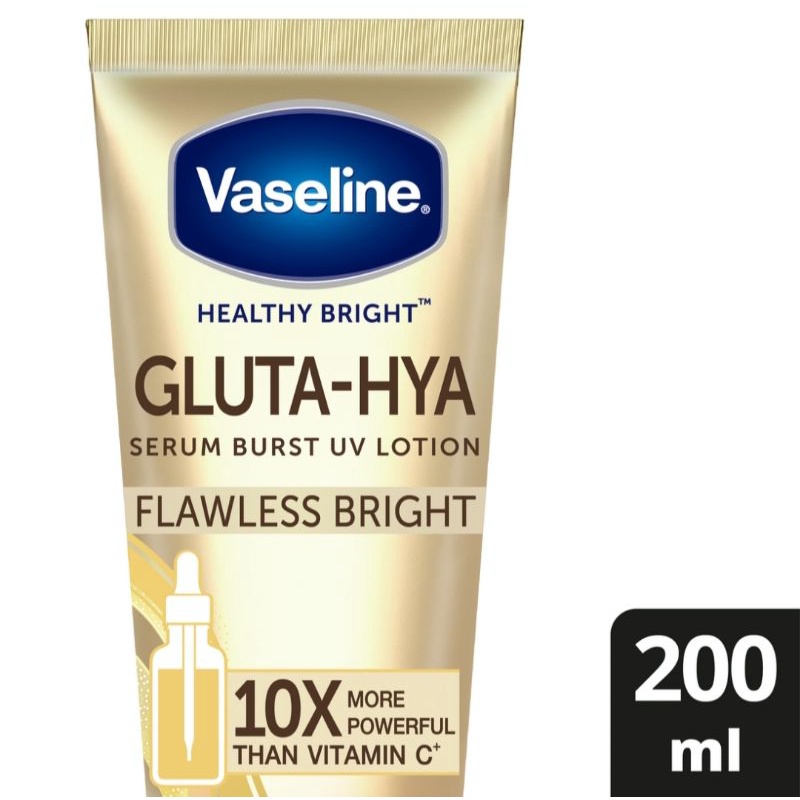 VASELINE GLUTA HYA SERUM BODY LOTION OVERNIGHT RADIANCE REPAIR FLAWLESS BRIGHT DEWY RADIANCE  200ml 330ml