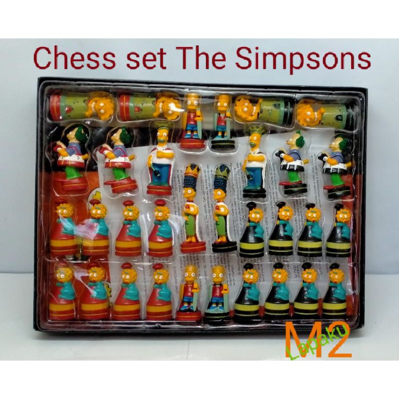 Mainan Chess set The Simpsons