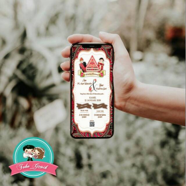Undangan invitation adat batak JPG || undangan digital || undangan e invitation
