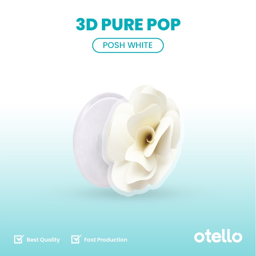 Otello Griptok HP Akrilik Posh Flower Pure Pop Popstand Bunga Popstand HP Floral Pop Stand Bunga Cantik