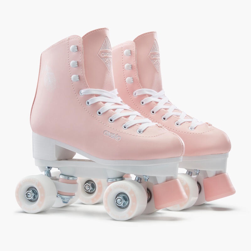 Oxelo 100 artistic quad skates - pink 8503716