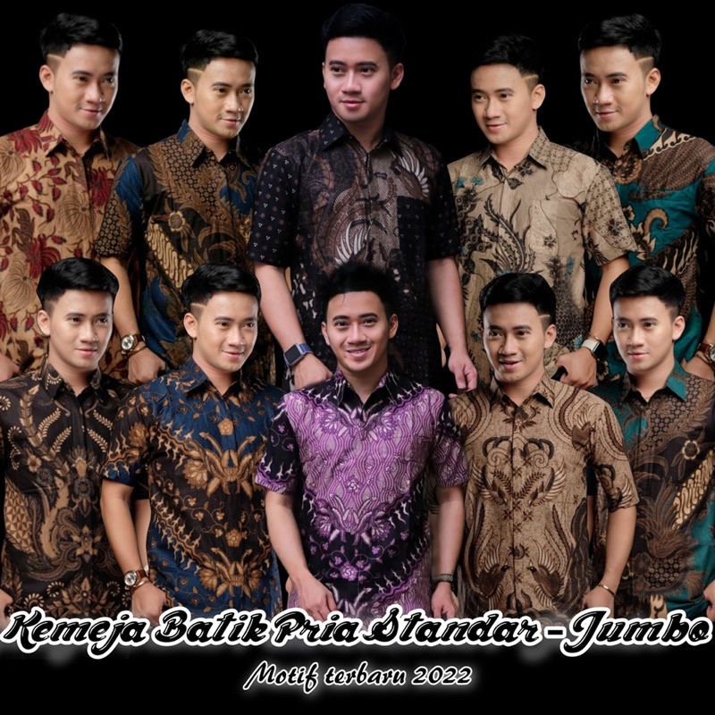 Baju Batik pria Lengan Pendek Terbaru 2022 Batik Jumbo Size M L XL XXL 3XL 4XL 5XL Batik pria jumbo Ld 130 Atasan pria Modern Batik Slimfit kemeja Pria Original Batik Pekalongan Populer Batik Pria Murah Batik Laki Laki Batik Couple Ayah dan Anak original