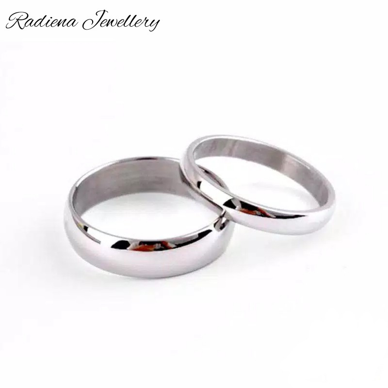 cincin kawin titanium simpel 4mm6mm