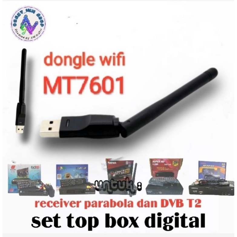 dongle wifi MT7601 stb DVB T2 digital/receiver parabola (MATRIX, EVINIX, EVERRCOSS, SUPER HD, TANAKA