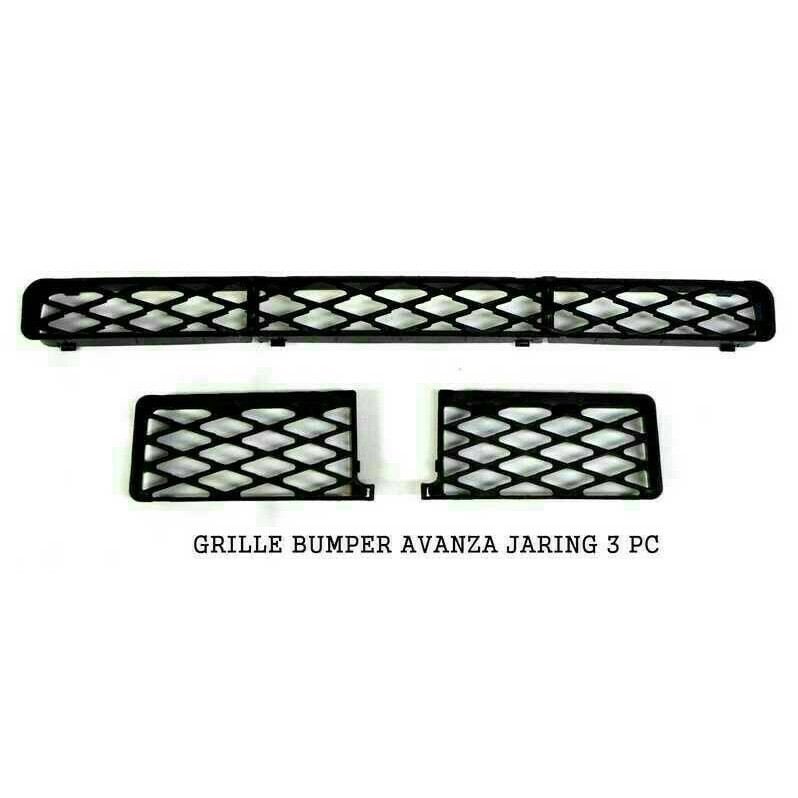 Grill Bumper Depan Radiator Avanza 2007-2011 VVTi 3 Pcs