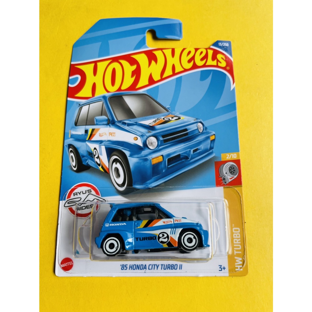 HOTWHEELS HOT WHEELS 85 HONDA CITY TURBO II BIRU HW TURBO LOT F 2022 DIECAST MINIATUR MOBIL MAINAN M
