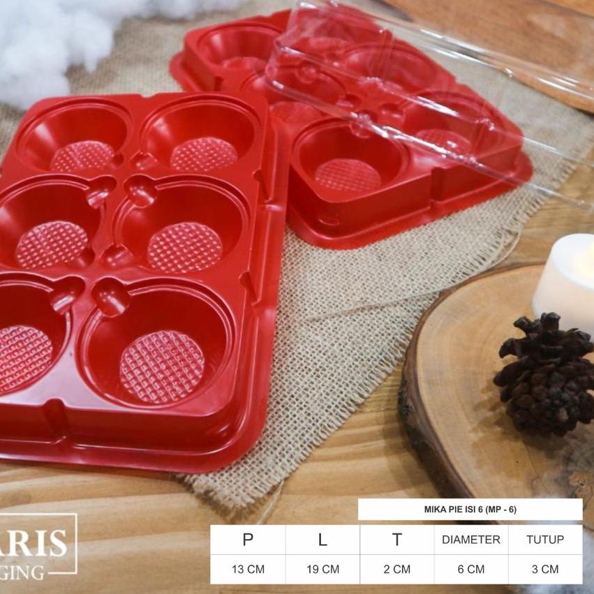 

◊ Mika Kue Pie Sekat 6 Isi 25 Pcs MP-6 Amaris Packaging ✰