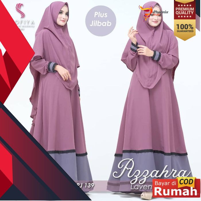 FASHION MUSLIMAH MAXI DRESS BAJU GAMIS SYARI AZZAHRA SYARI PAKAIAN WANITA MUSLIM SYARI