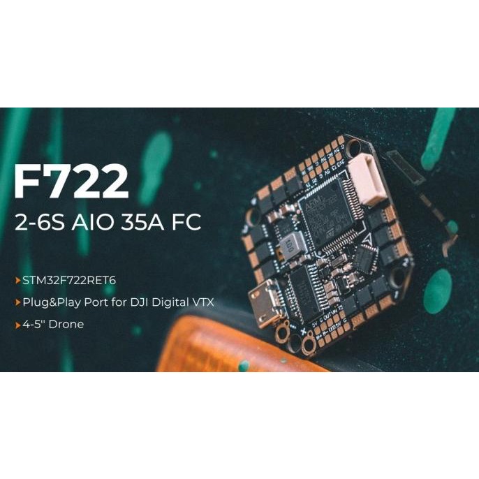 BETAFPV Toothpick F722 2-6S AIO OSD Brushless Flight Controller 35A