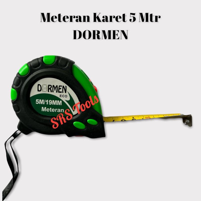 DORMEN Meteran Karet 5 Meter x 19mm - Roll Meter Karet 5M x 19mm