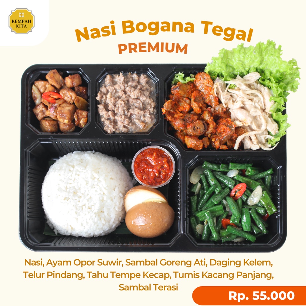 Jual Nasi Box/ Nasi Bogana Tegal Bumbu Rempah Kita | Shopee Indonesia