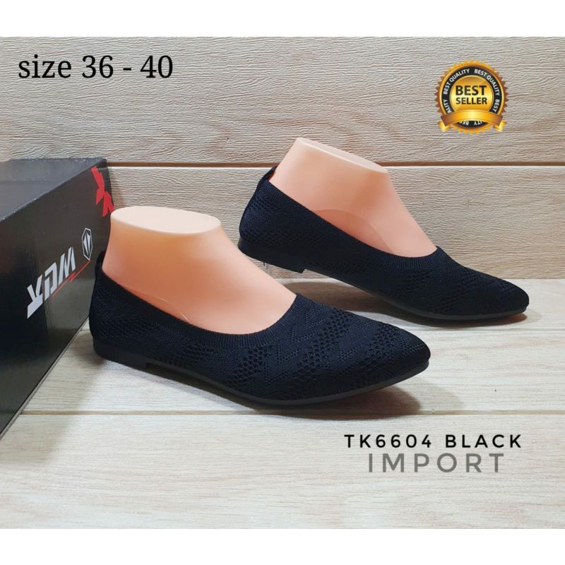 SEPATU WANITA RAJUT IMPORT WDK OLIVE & B.A