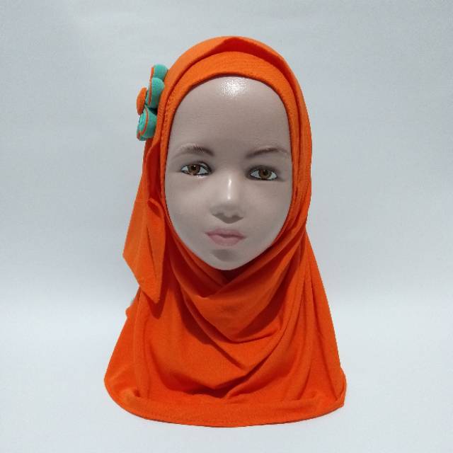 JILBAB ANAK PASHMINA INSTAN Orange
