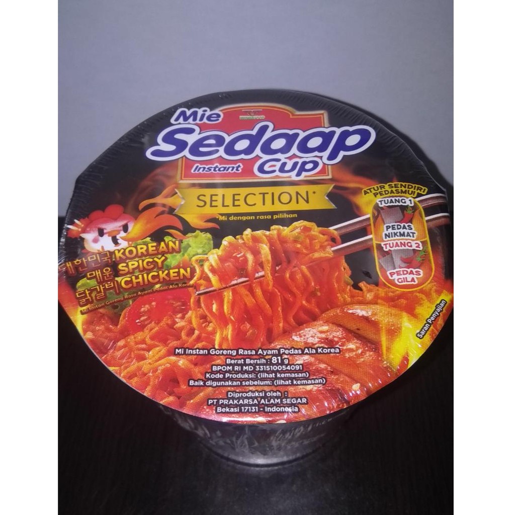 

Mie Sedaap Cup Korean Spicy Chicken 85gr