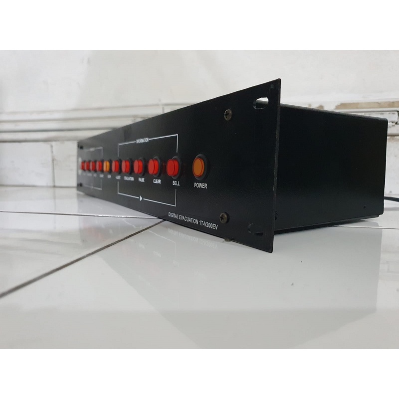 Digital Evacuation 1T-V200EV Emergency Message Panel Pengganti TOA Z FV200EV Ampli Evakuasi Alarm Sirine Evakuasi support 24V