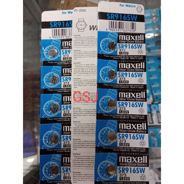 Baterai maxell SR916SW batery SR916SW/373 maxell