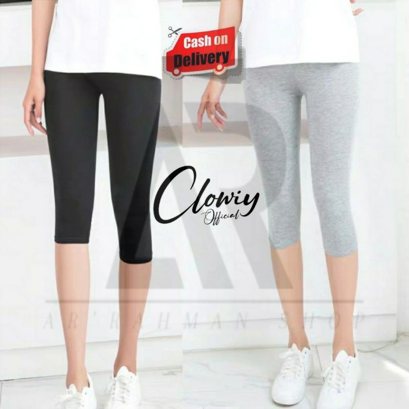 12.12 AR Legging Pendek 3/4 uk. L , XL , XXXL