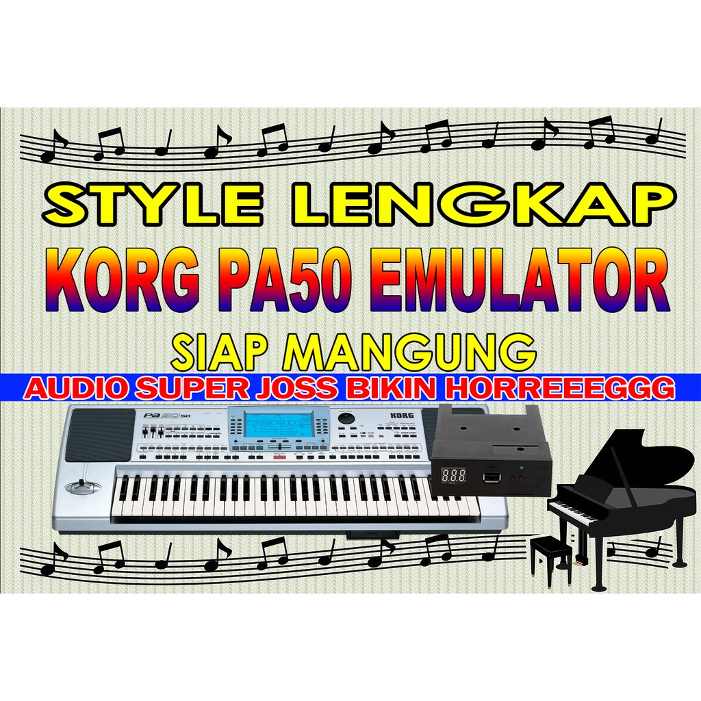 STYLE KORG PA50 EMULATOR USB LENGKAP SIAP MANGGUNG