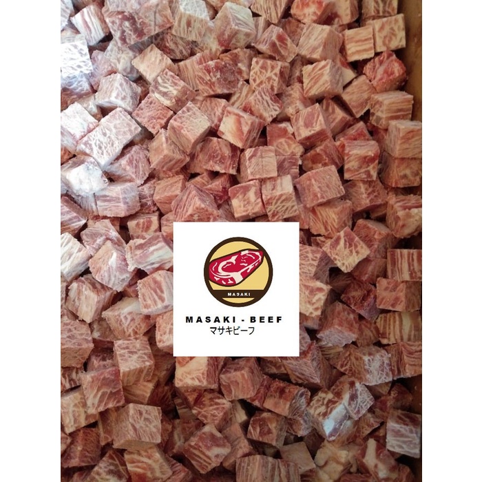 

SAIKORO BEEF WAGYU MELTIQUE CUBE TRIANGLE / KOTAK SEGITIGA / BBQ CURAH 1KG