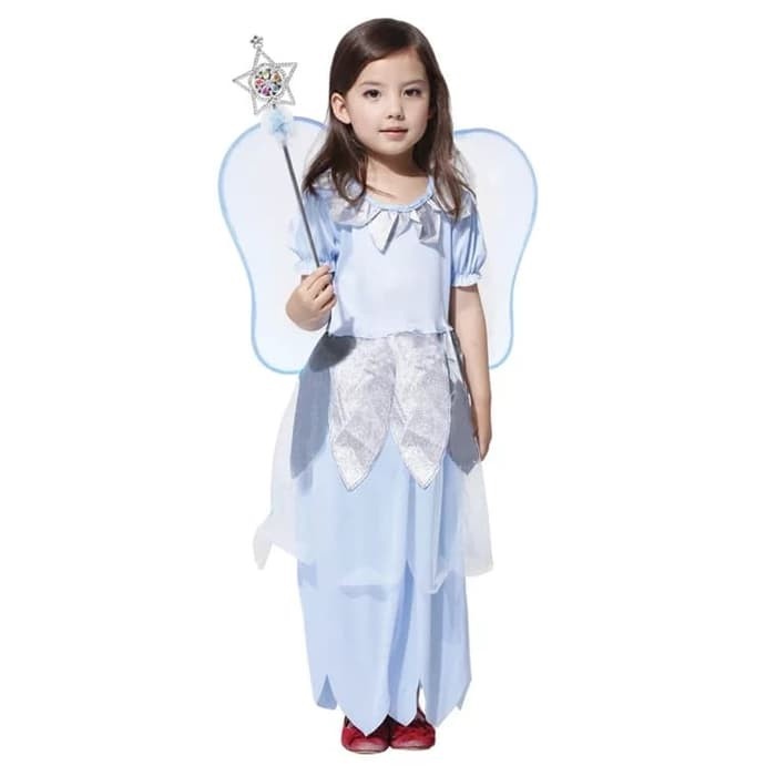 BLUE FAIRY ANGEL COSTUME anak balita haloween kostum natal malaikat