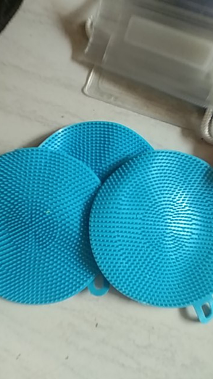 Ss01 Silikon Spons Cuci Piring Teflon Wajan Gelas Alat Dapur