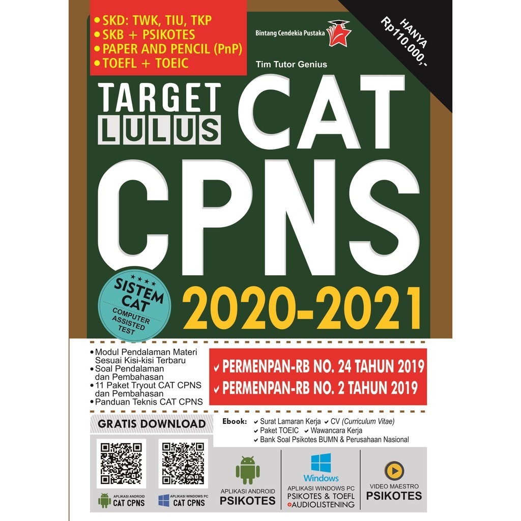 Buku Cpns 2021 Target Lulus Cat Cpns 2020 2021 Sistem Cat Original Shopee Indonesia