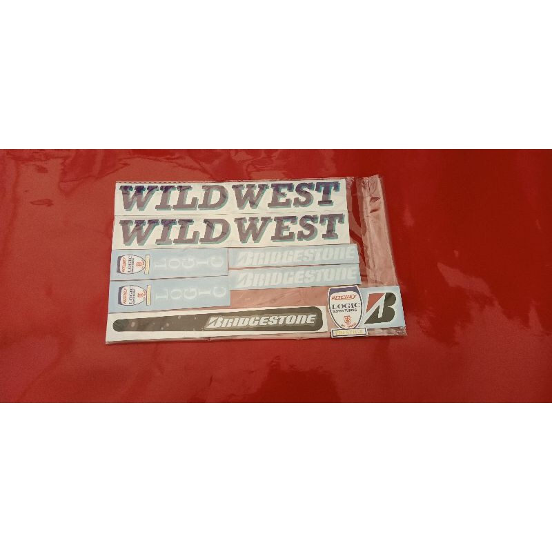 stiker sepeda wildwest bridgestone