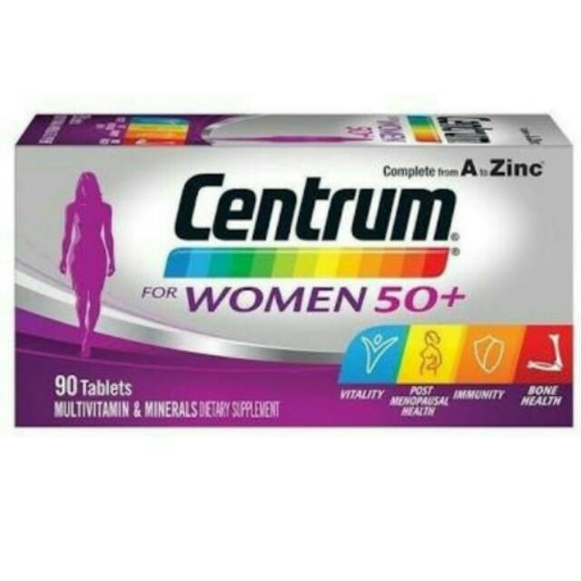 Centrum women 50+ multivitamin wanita usia lanjut 90 tabs
