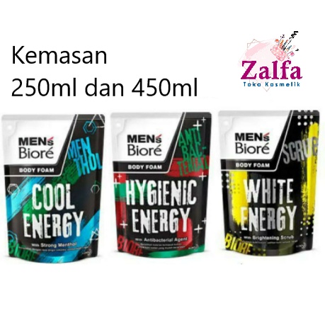 Men's Biore Body Wash Refill 250ml/ 450ml / Sabun Mandi Biore Pria