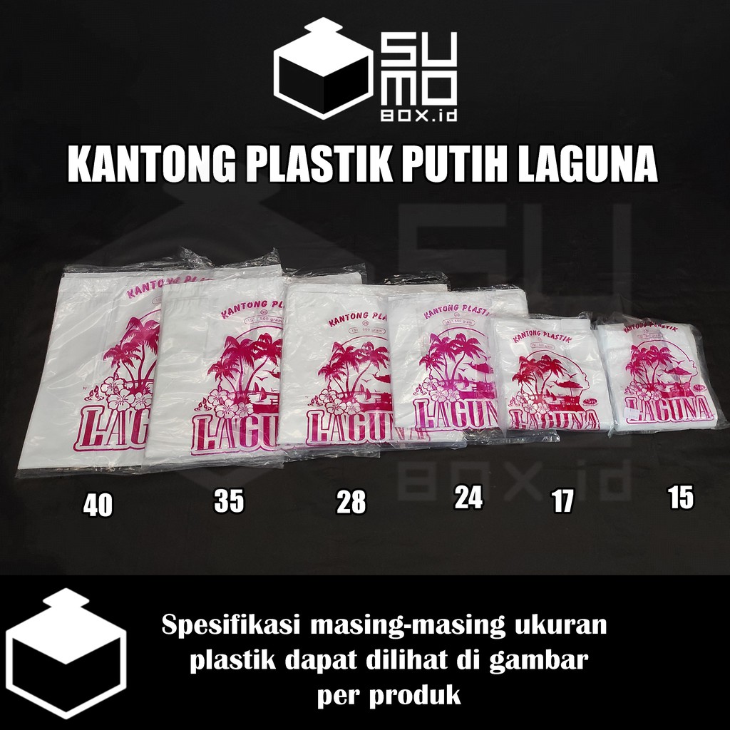 Jual Kantong Plastik Laguna Kresek Putih Hd Ukuran 15 17 24 28 35 40 500gram Kantong Kresek 1421