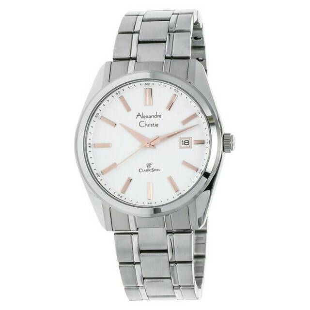 JAM TANGAN PRIA ALEXANDRE CHRISTIE AC8514 SILVER ORIGINAL
