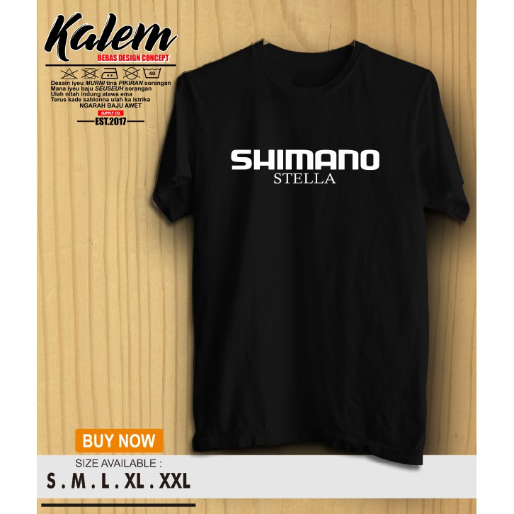 Kaos Baju SHIMANO Kaos Mancing SHIMANO STELLA Logo -OKTA