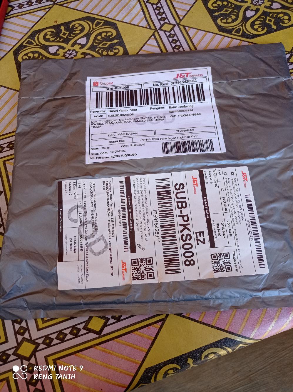 Baju Batik Pria Slimfit Big Size M L Xl Xxl Atasan Kemeja Batik Lengan Panjang Original