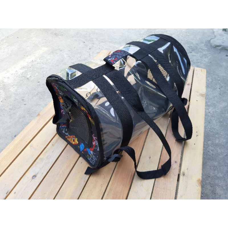 Tas Kucing Pet Cargo Kain Transparan