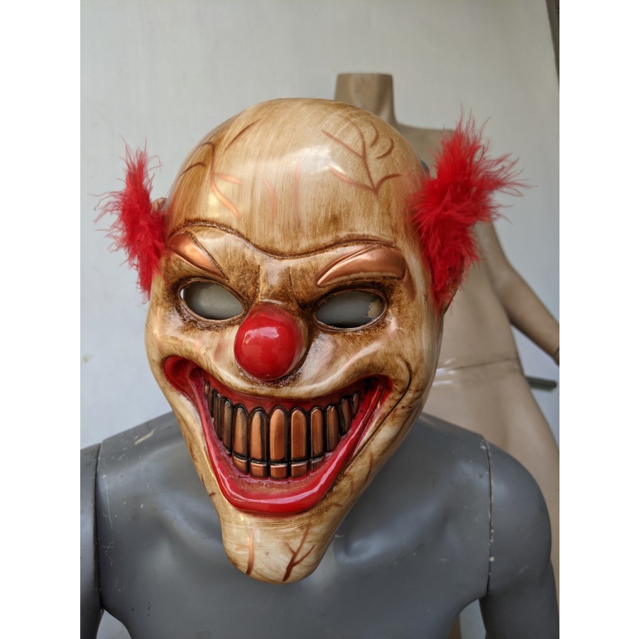 Topeng badut seram scary clown mask